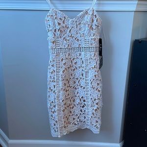 Lulus white lace dress